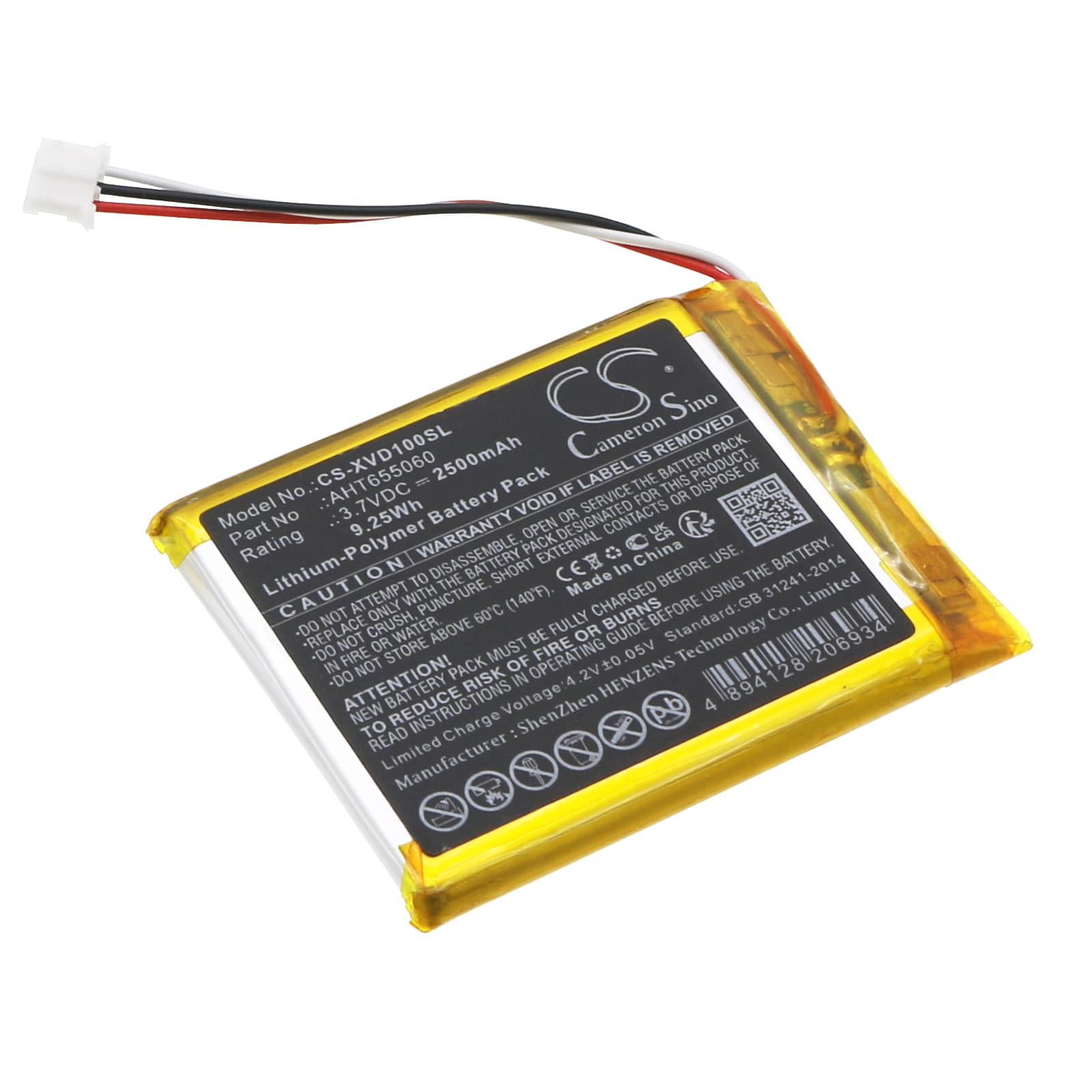 Replacement Battery for Xhorse VVDI Key Tool Max Programming Device - CS-XVD100SL-1.jpg