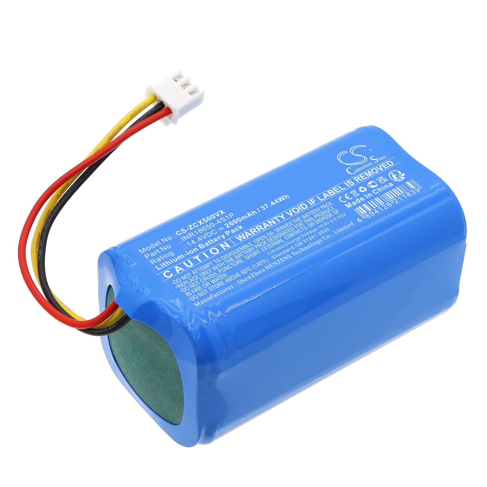 Replacement Battery for EZIclean Aqua connect S200 - CS-ZCX500VX-1.jpg