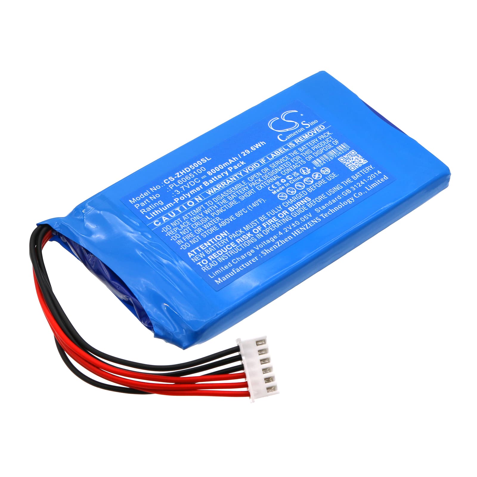 Replacement Battery for Zenith Z5 Diagnostic Scan Tools - CS-ZHD500SL-1.jpg