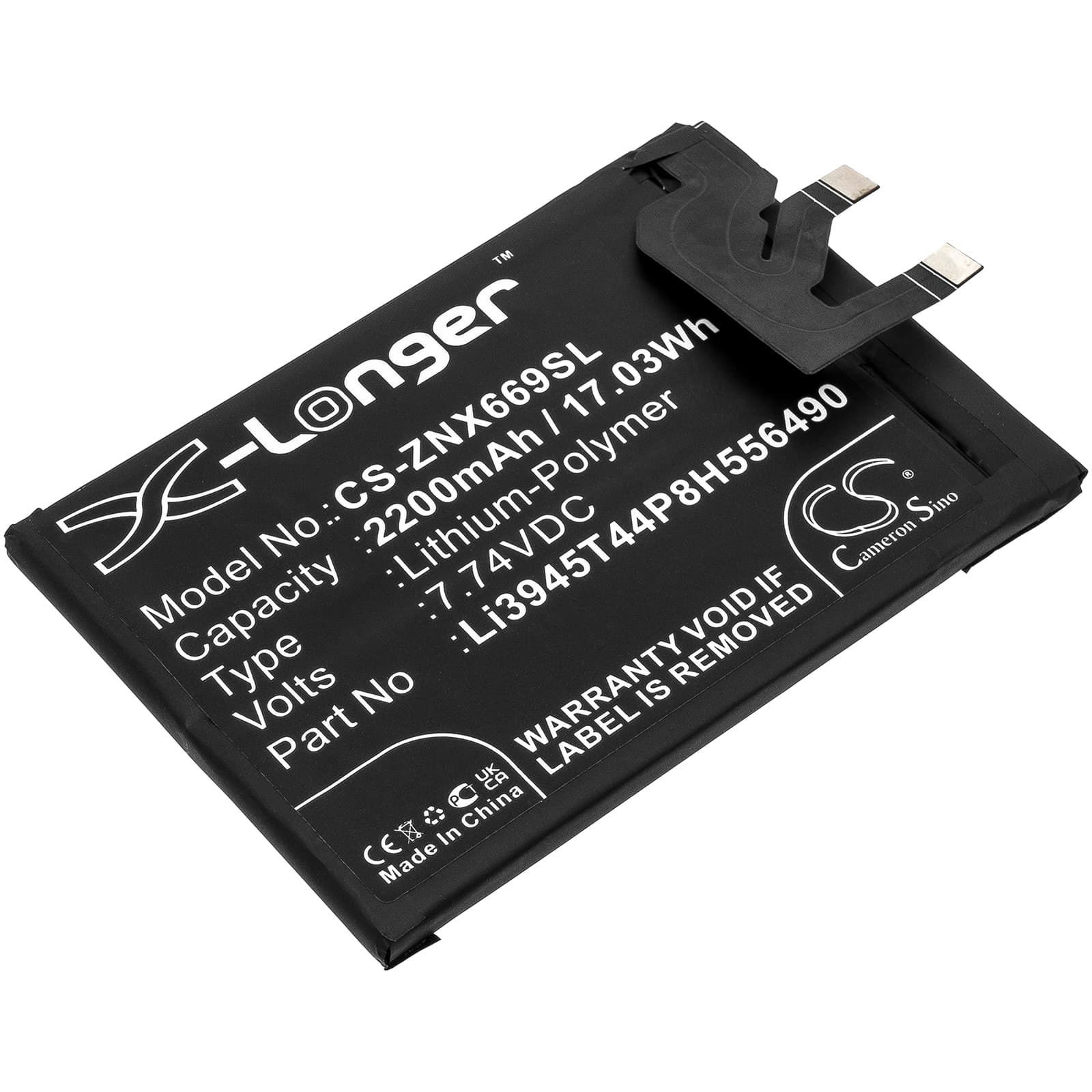 Replacement Battery for ZTE Nubia Red Magic 6 Pro - CS-ZNX669SL-1.jpg