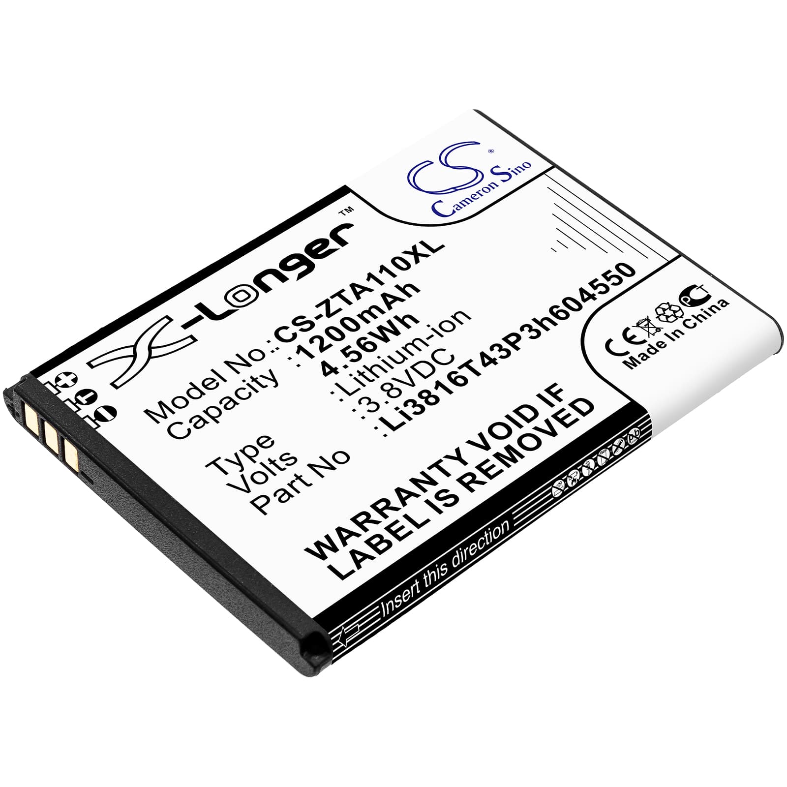 Replacement Battery for ZTE Blade A110 - CS-ZTA110XL-1.jpg