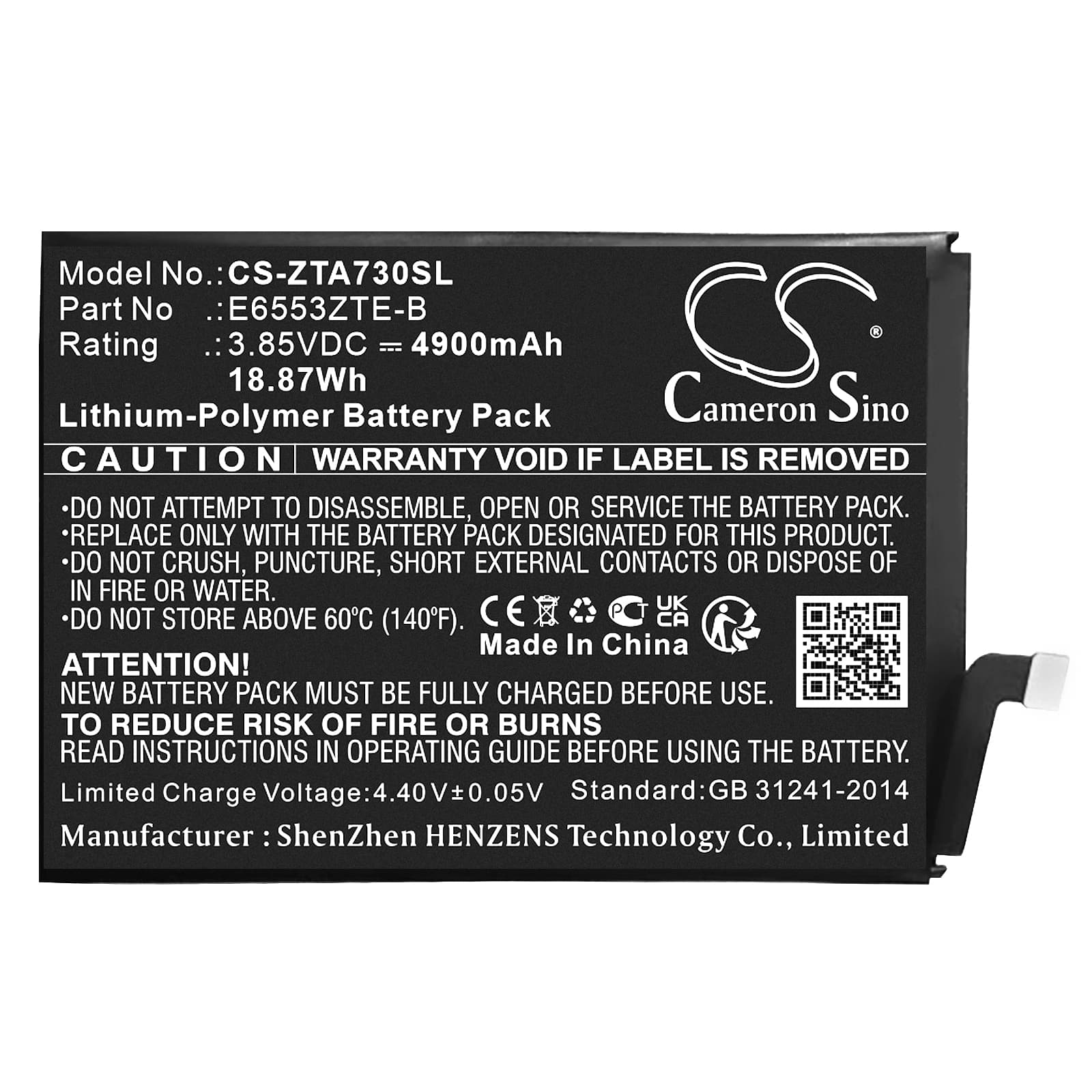 Replacement Battery for ZTE Blade A73 4G - CS-ZTA730SL-1.jpg