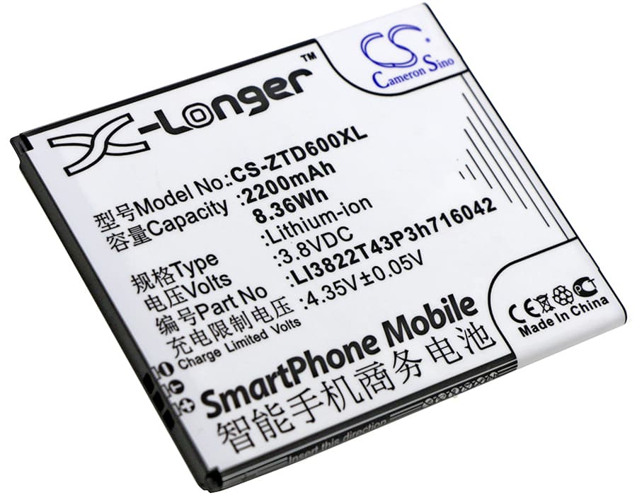 Replacement Battery for ZTE Blade D6 - CS-ZTD600XL-1.jpg