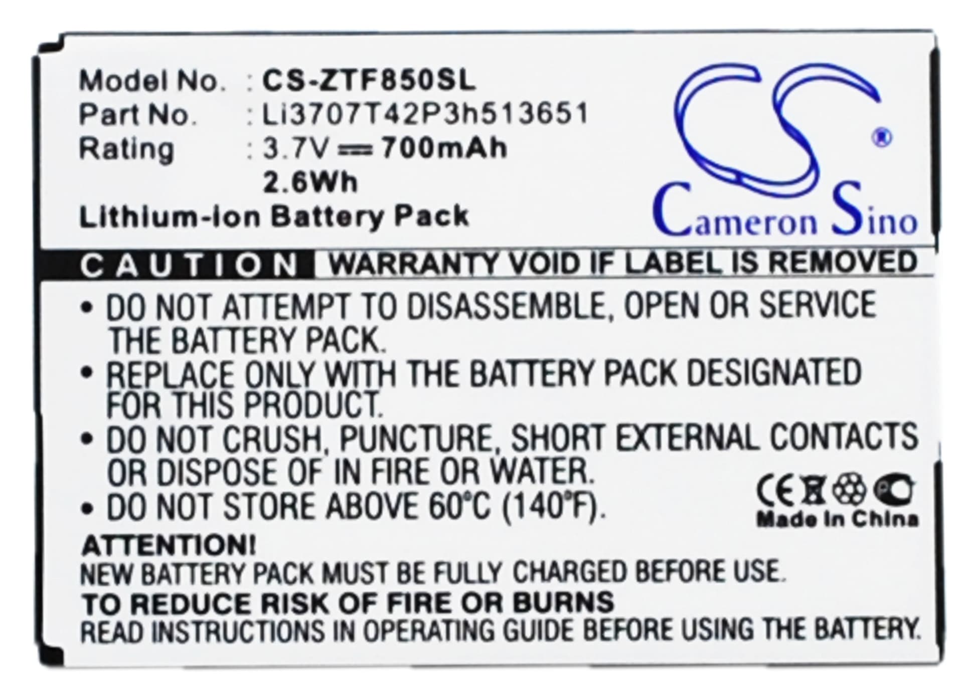 Replacement Battery for ZTE F252 - CS-ZTF850SL-1.jpg