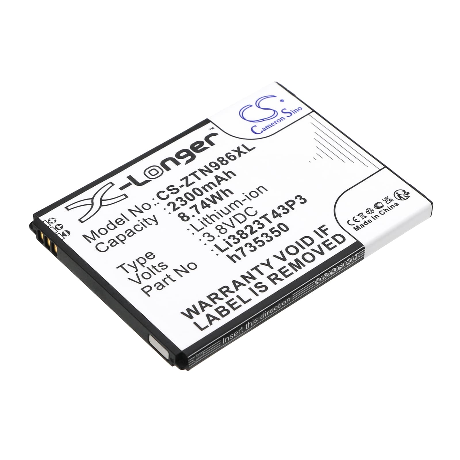 Replacement Battery for ZTE N986 - CS-ZTN986XL-1.jpg