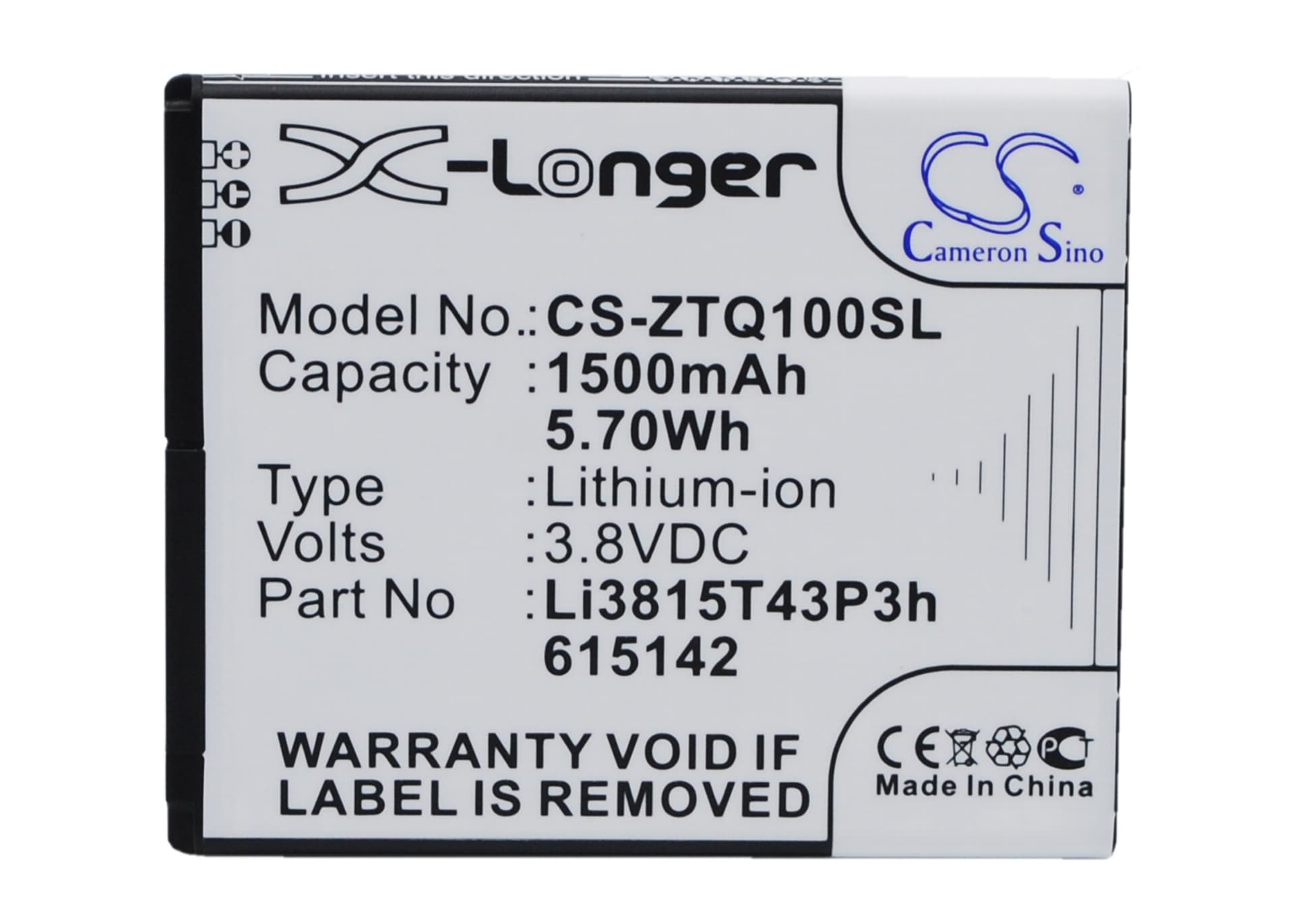Replacement Battery for Amazing A4c - CS-ZTQ100SL-1.jpg