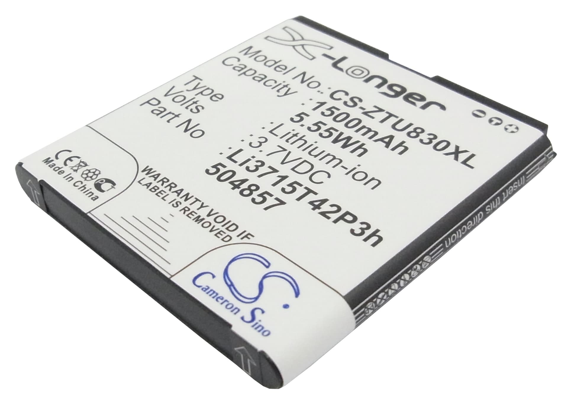 Replacement Battery for T-Mobile V768 - CS-ZTU830XL-1.jpg