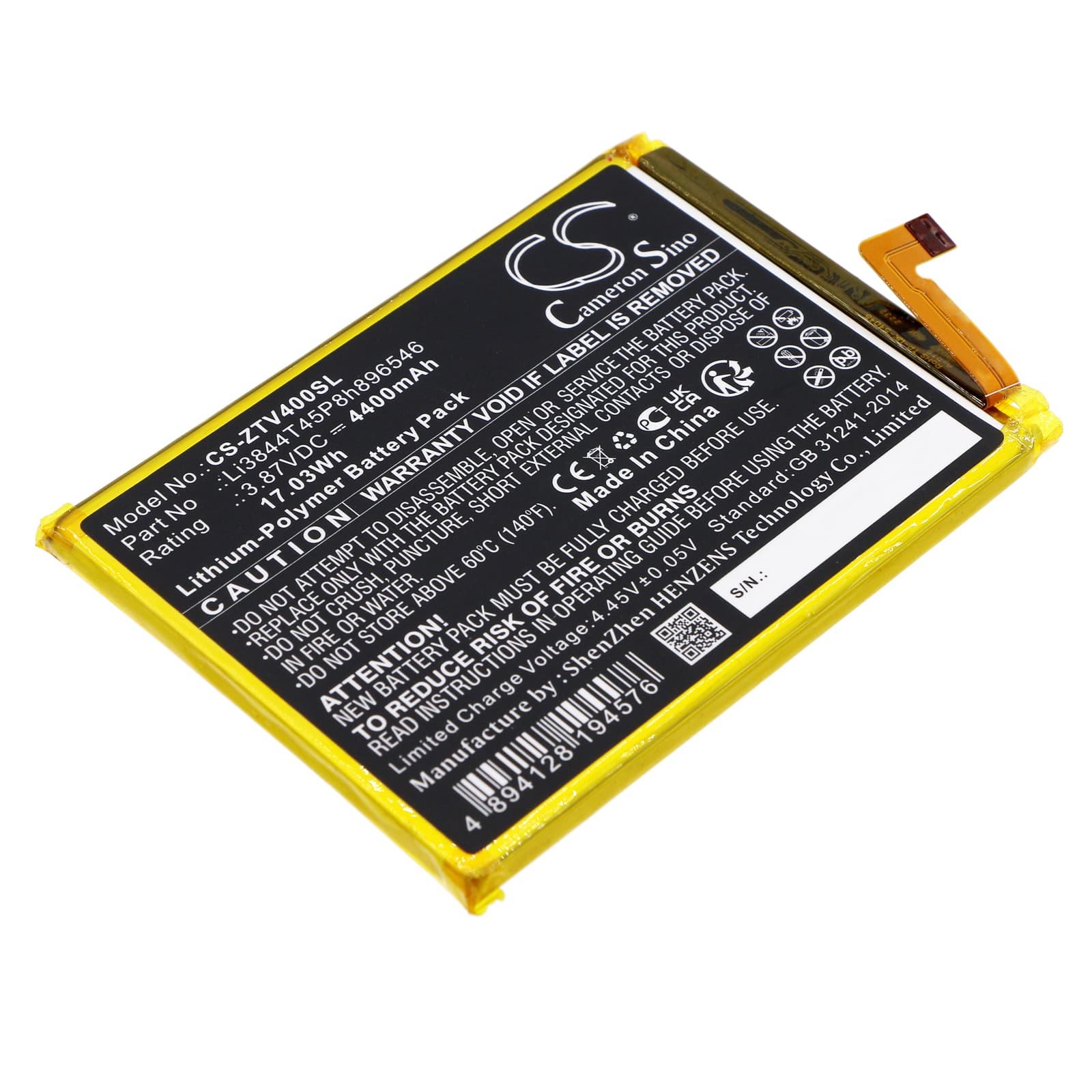 Replacement Battery for ZTE Blade V40S - CS-ZTV400SL-1.jpg