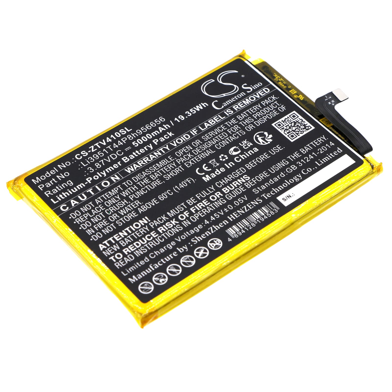 Replacement Battery for ZTE Blade V40 - CS-ZTV410SL-1.jpg