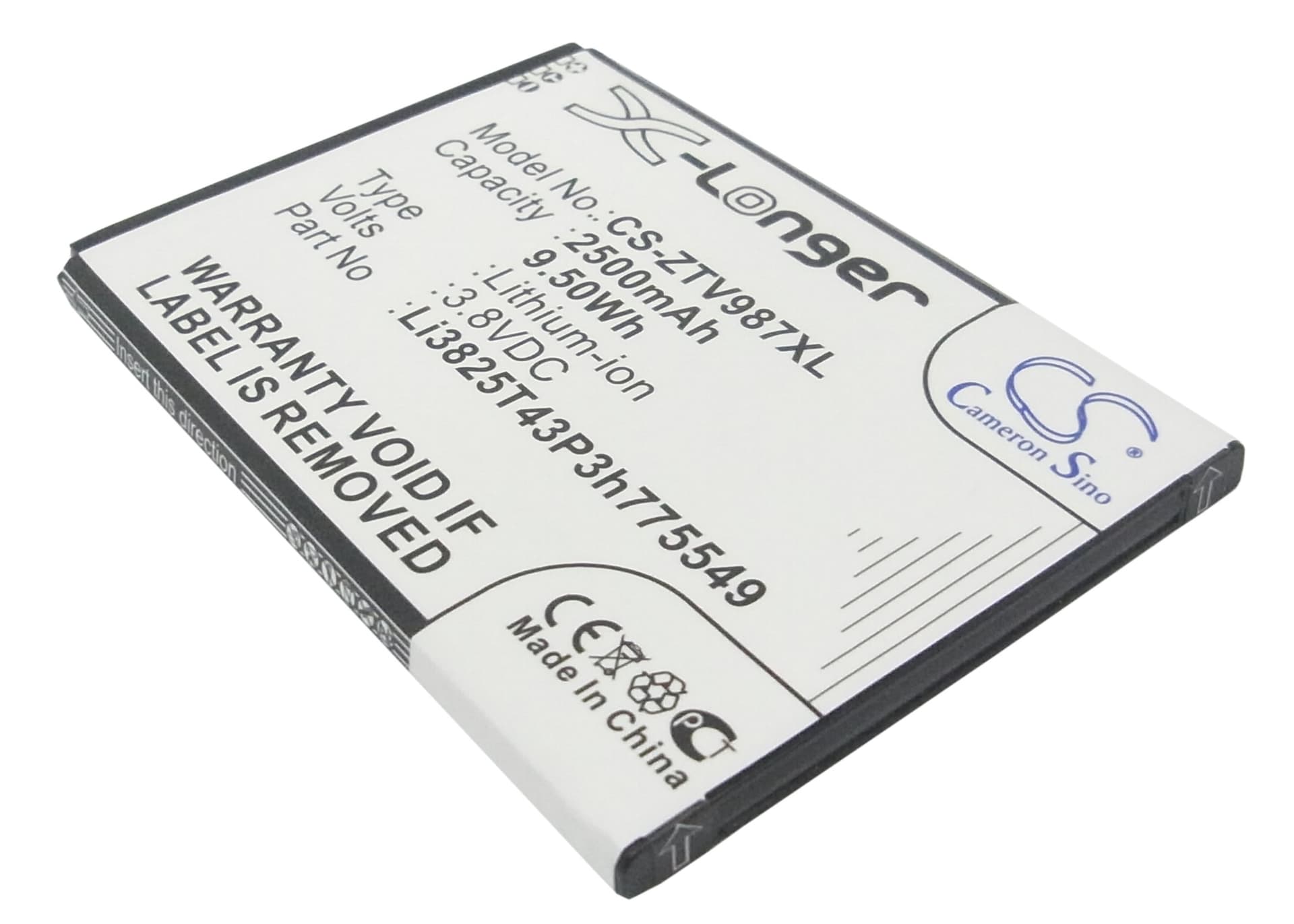 Replacement Battery for Amazing A6 - CS-ZTV987XL-1.jpg
