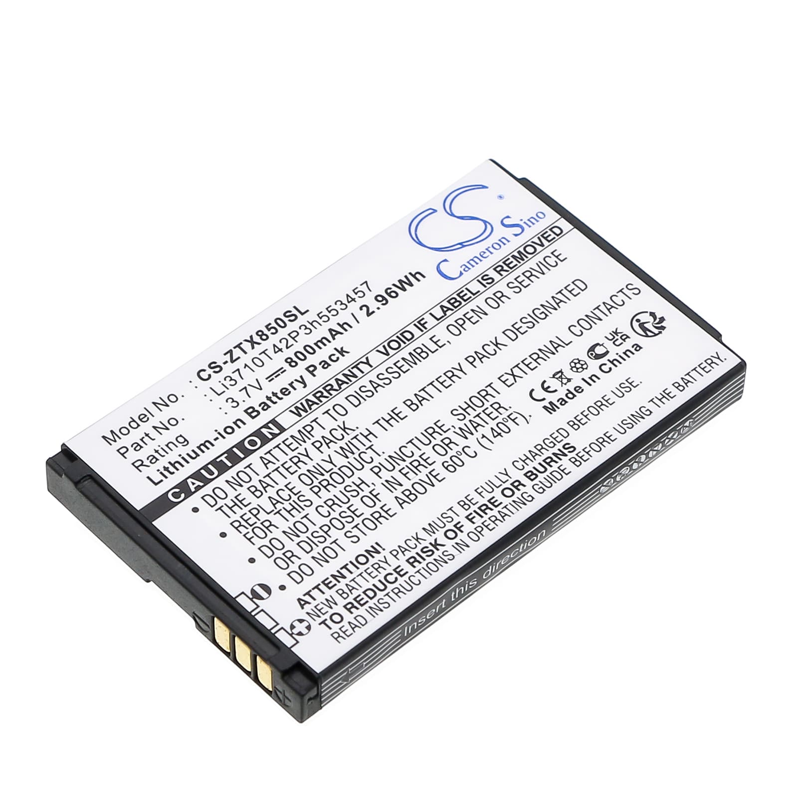 Replacement Battery for ZTE N600 - CS-ZTX850SL-1.jpg