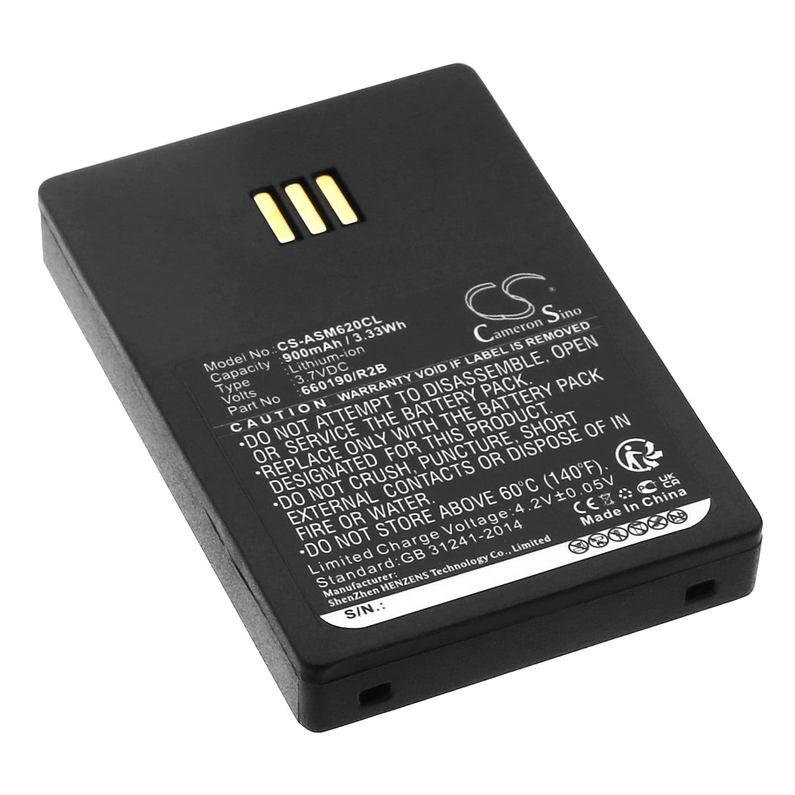 Replacement Battery for Ascom 9D62