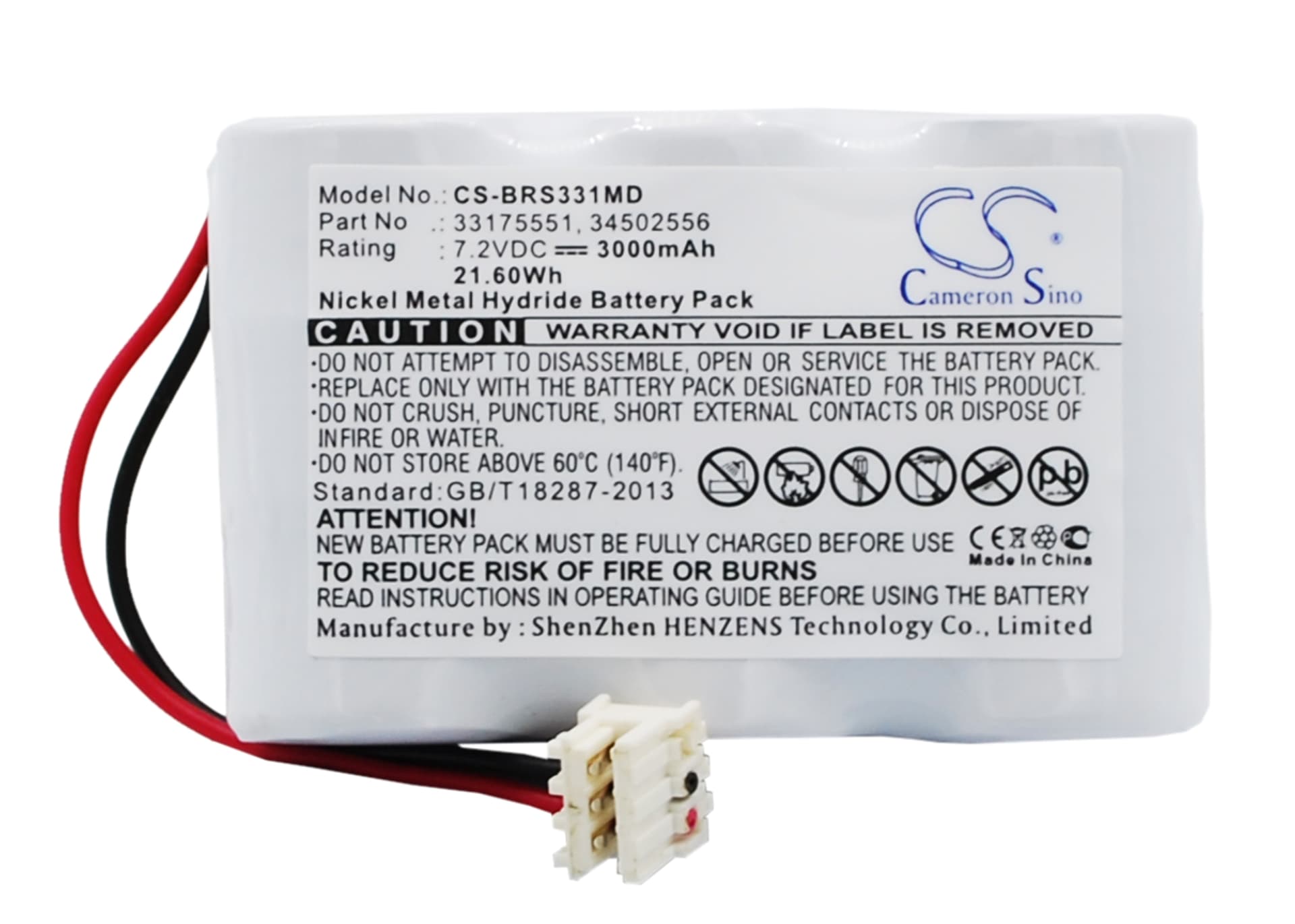 Replacement Battery for Braun Vista Basic