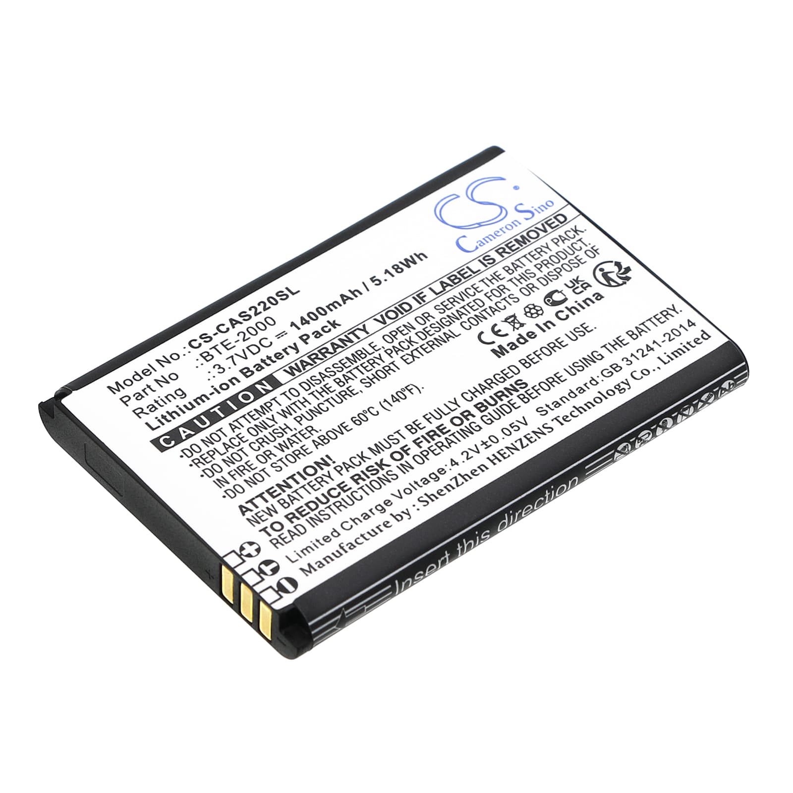 Replacement Battery for CATERPILLAR CAT S22