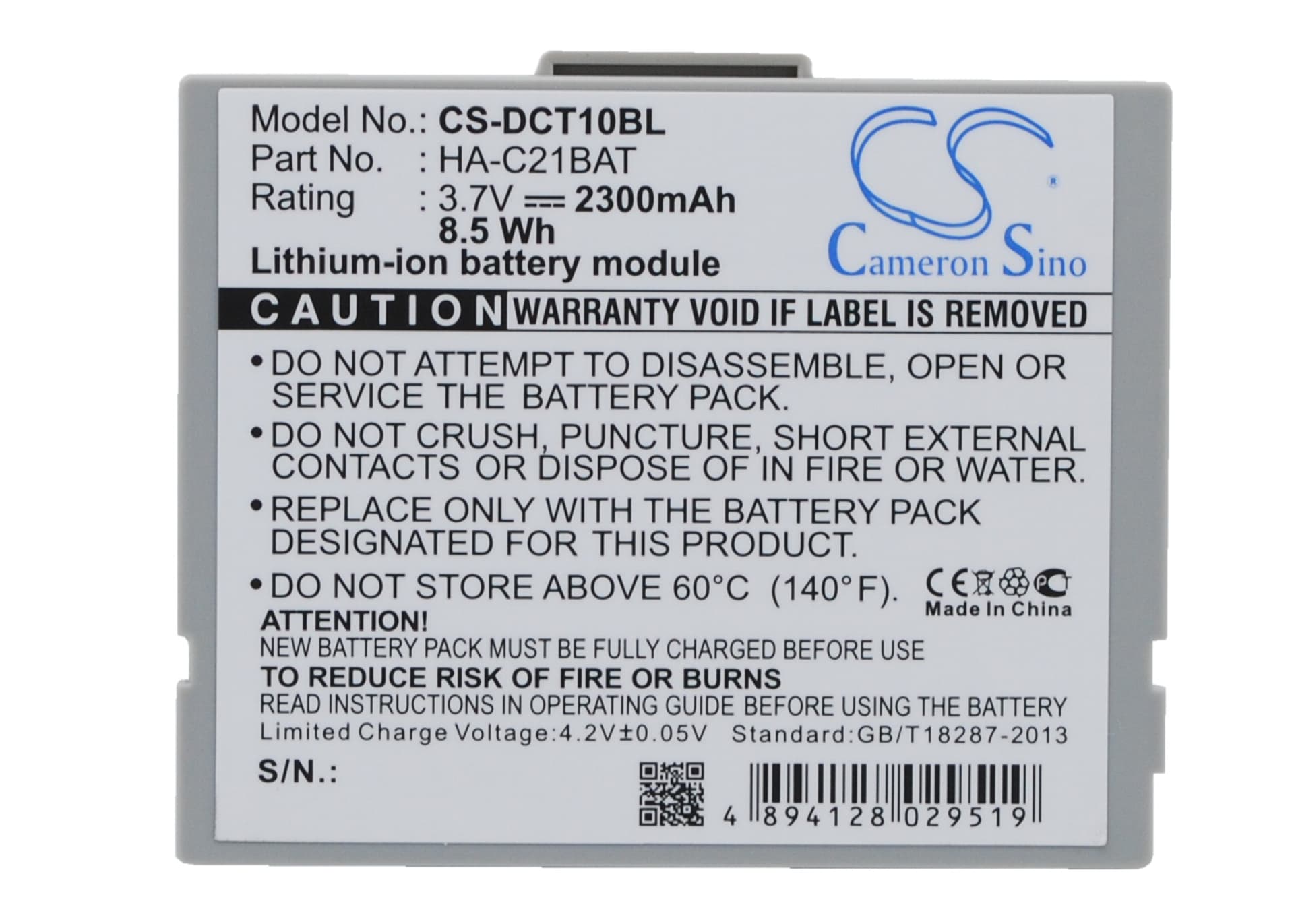 Replacement Battery for Casio IT10