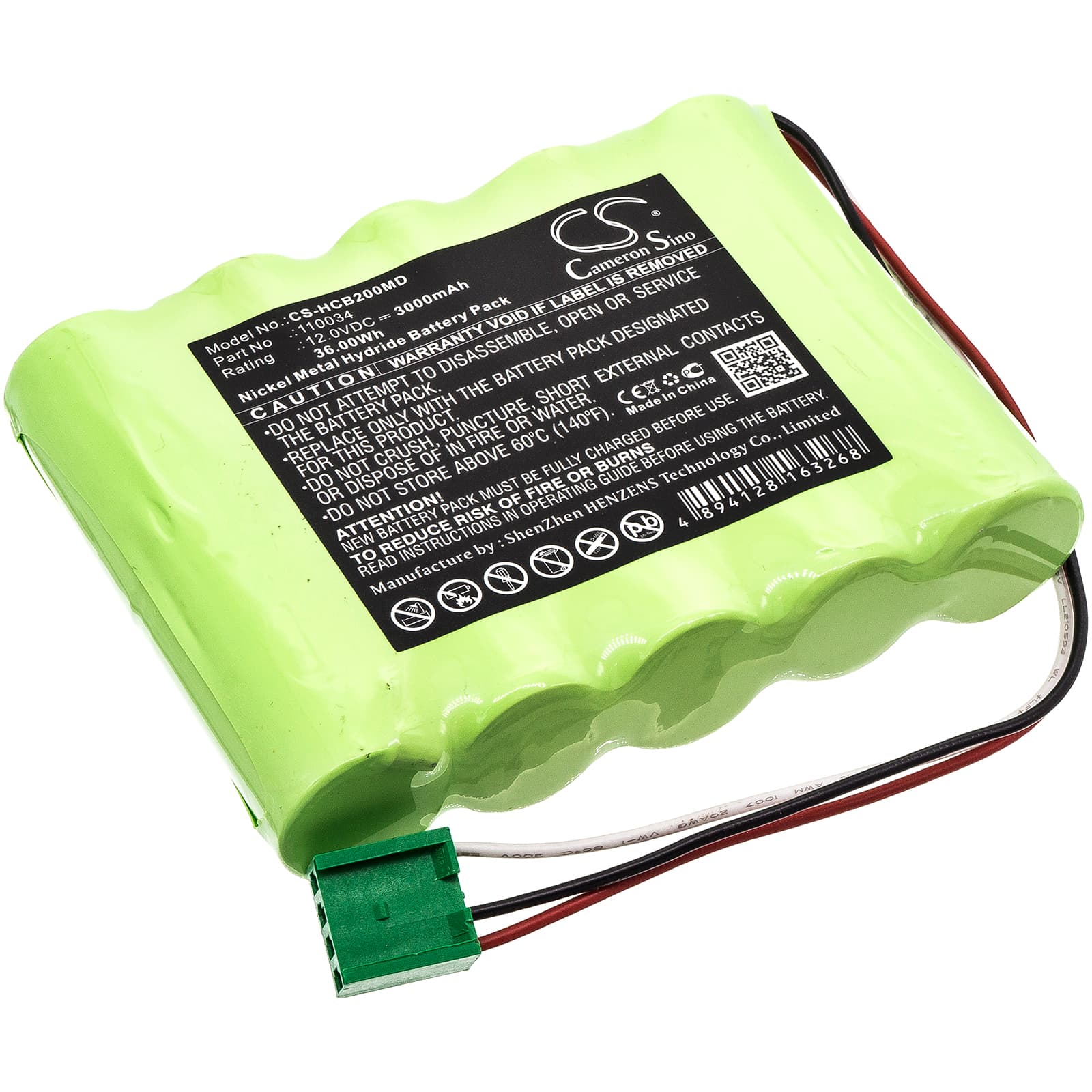 Replacement Battery for Hellige SCB2 Scope