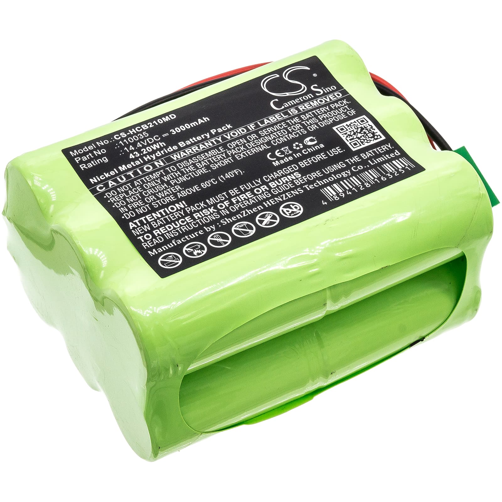 Replacement Battery for Hellige SCB2 Defibrillator